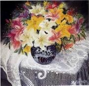 unknow artist Still life floral, all kinds of reality flowers oil painting  122 Spain oil painting artist